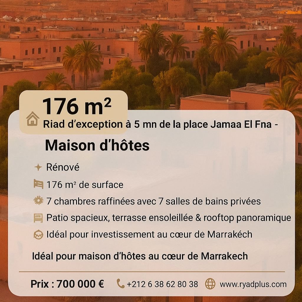 Riad à vendre