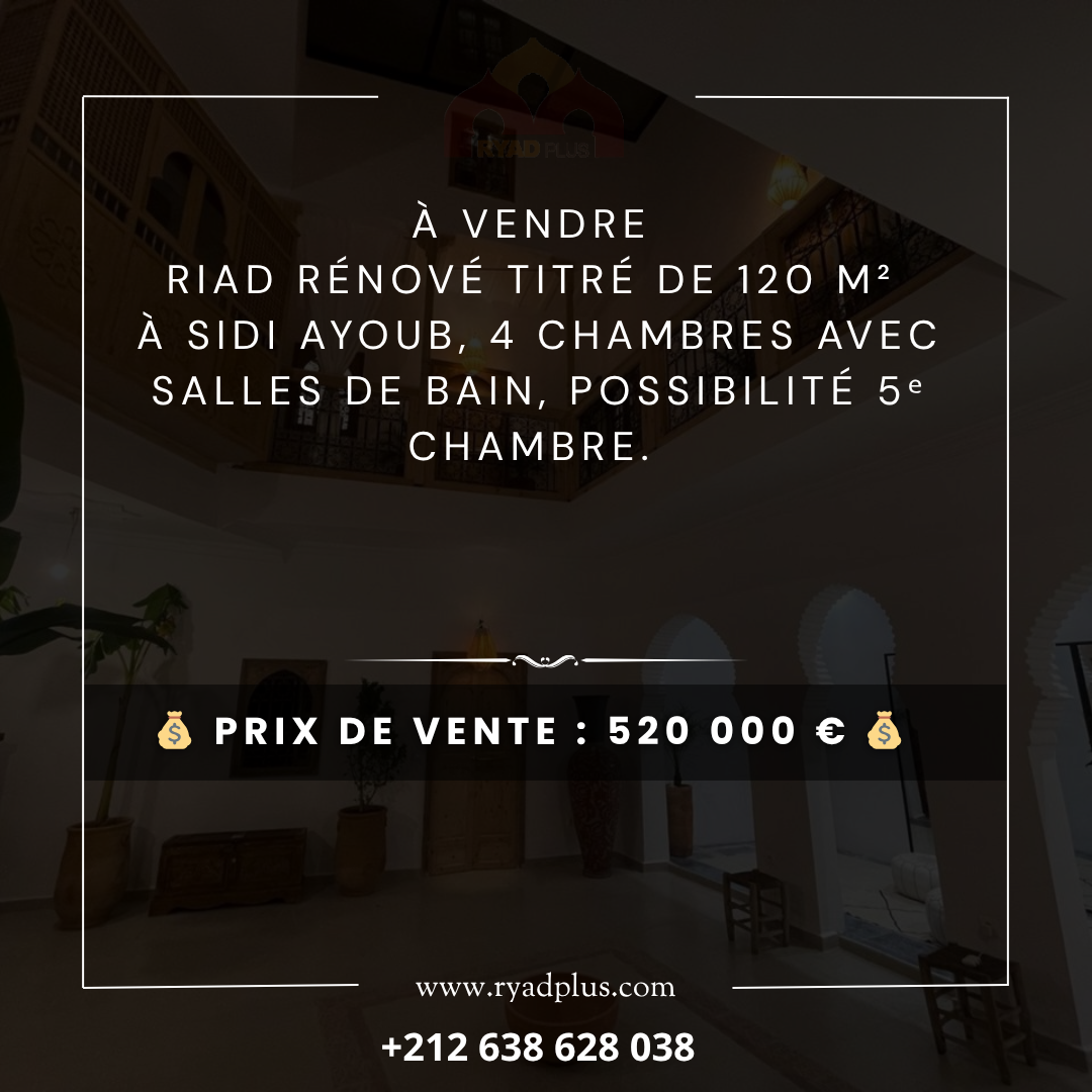 Riad à vendre
