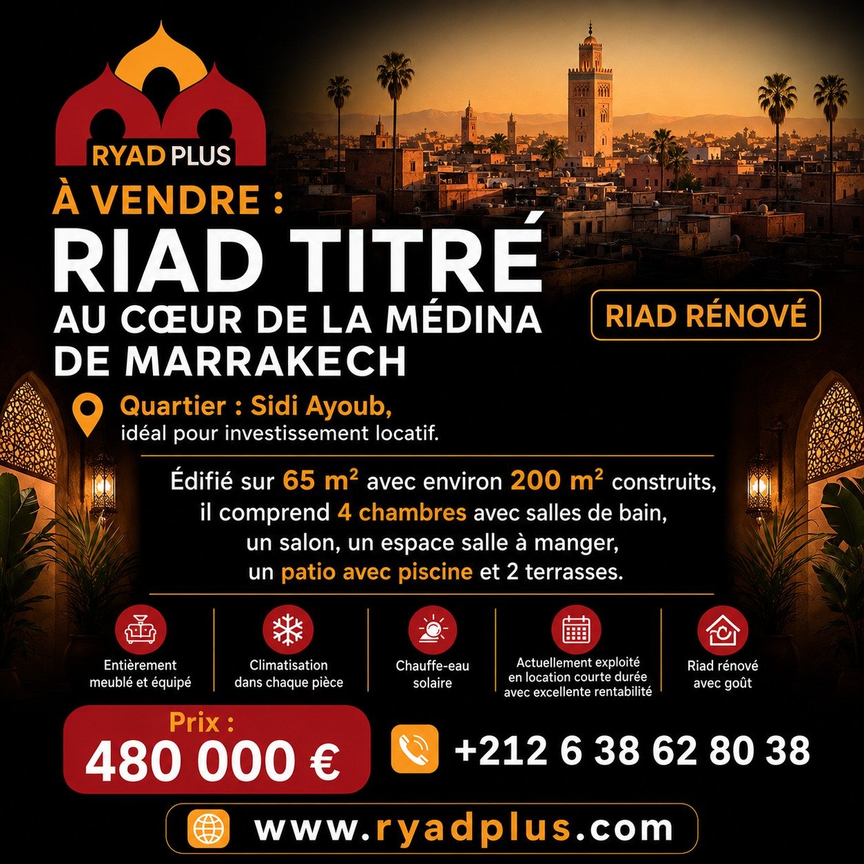 Riad à vendre