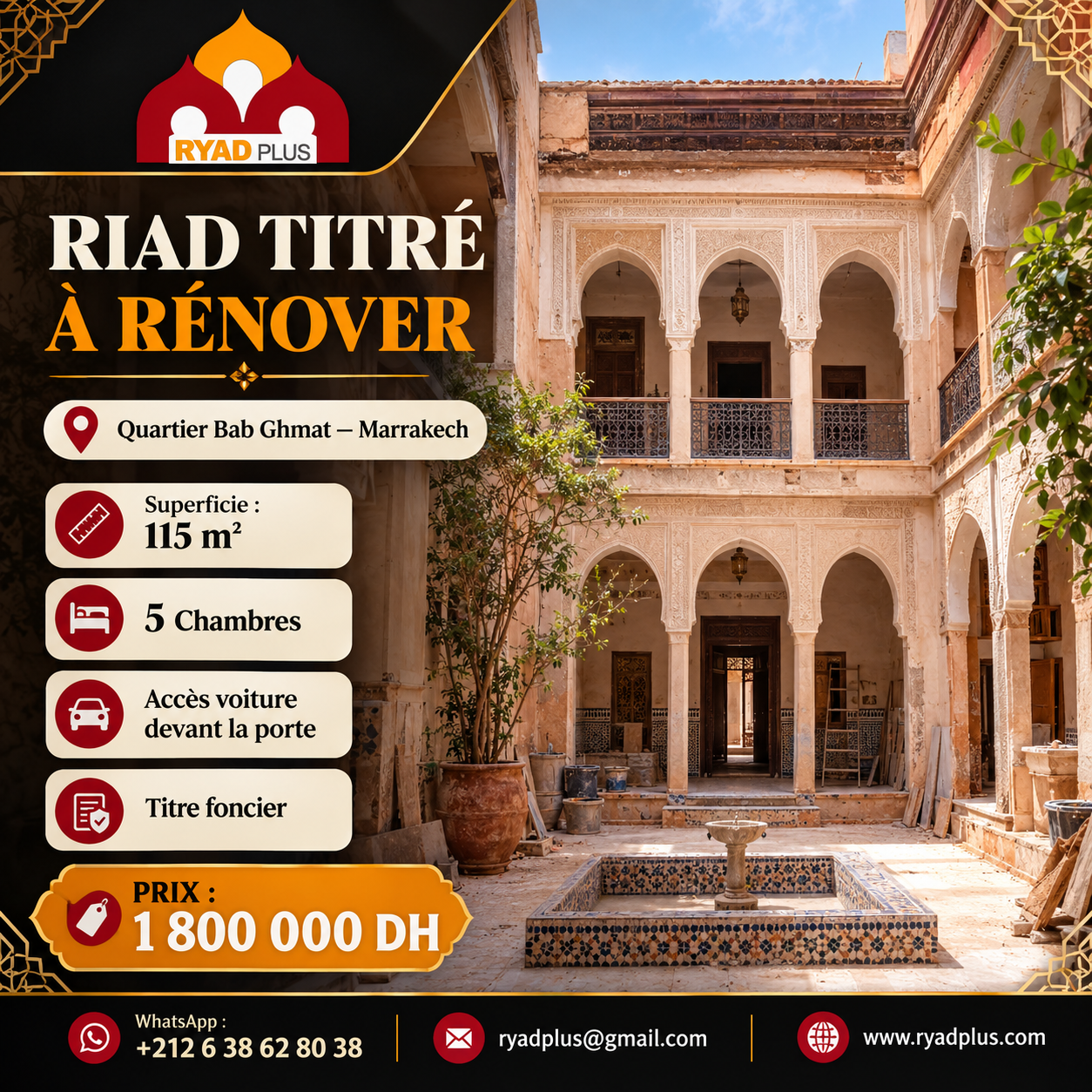 Riad à vendre